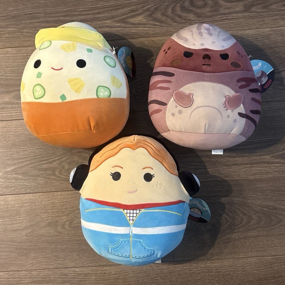 Stranger Things Max, Vecna, Surfer Boy Squishmallows 10in Plush by Jazwares NEW